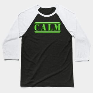 Calm Green Baseball T-Shirt